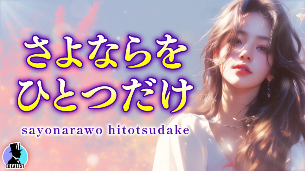 さよならをひとつだけ (B)_サムネイル